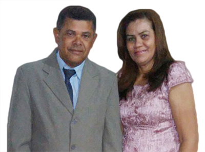 Pastor Benedito e sua esposa Dina